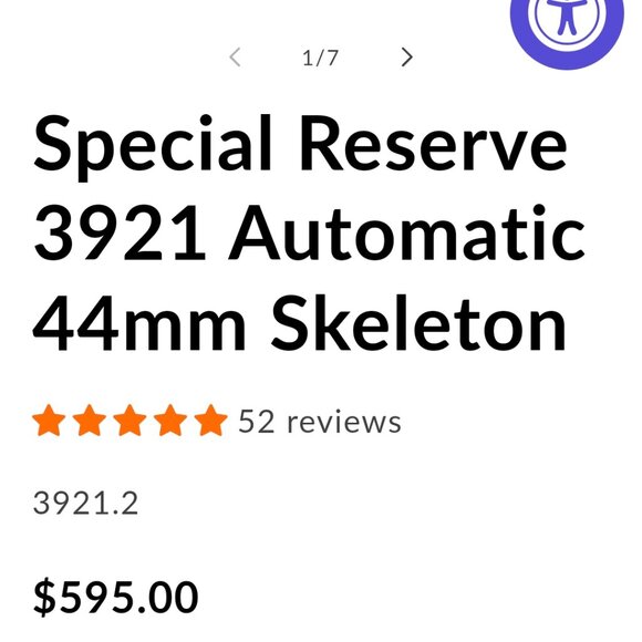 BRAND NEW NEVER OUT OF BOX MENS STUHRLING SPECIAL RESERVE 3921 AUTOMATIC 44mm SK - Picture 2 of 5